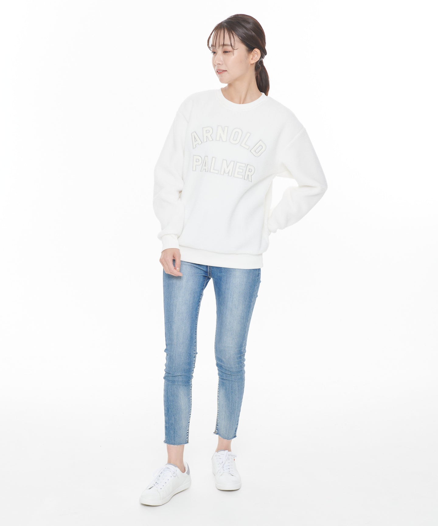 Arnold Palmer 【残り2点】ボアフリースシェアロゴプルオーバー